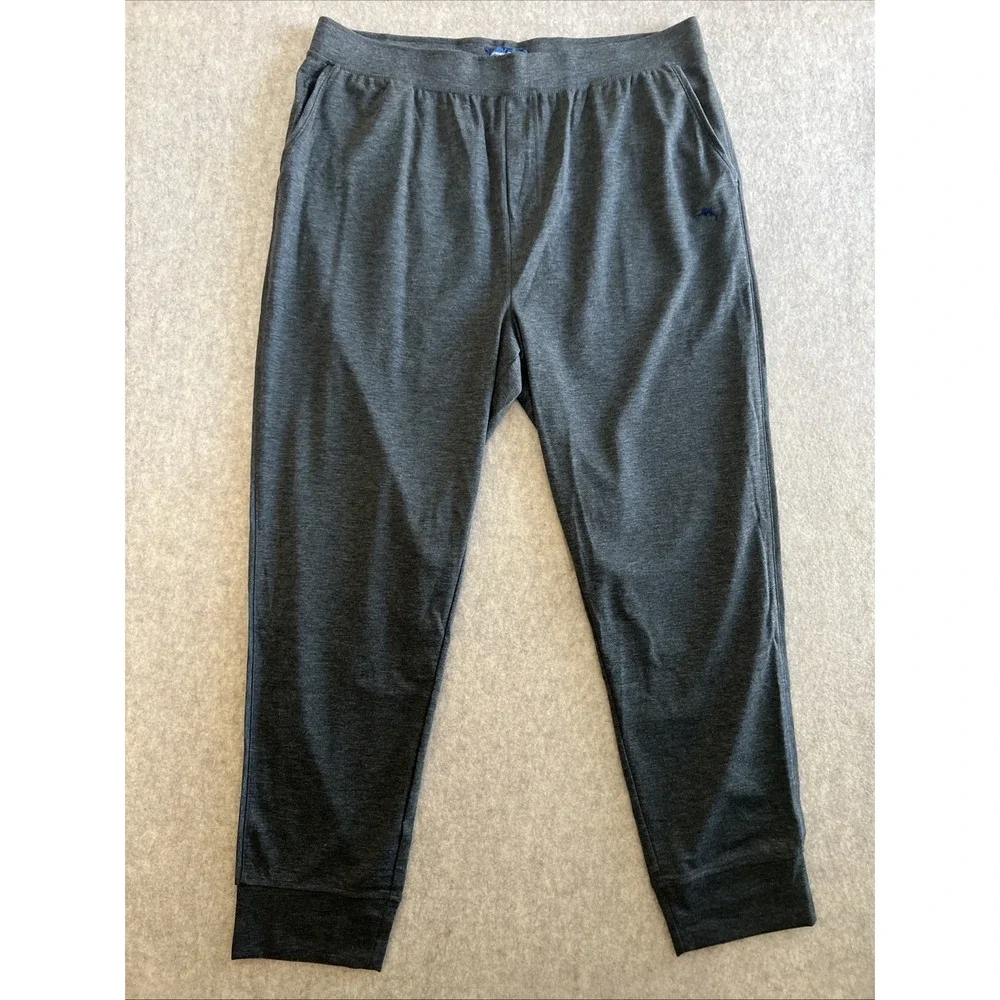 Tommy Bahama Lounge Pants Gray Ankle Cuffed Mens XLarge